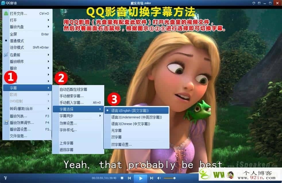50部经典英文动画片多字幕切换