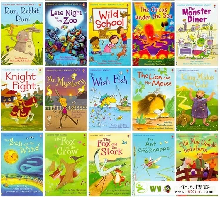 Usborne镇社之宝著名分级读物《My First Reading Library（我的第一个图书馆》50册绘本+音频