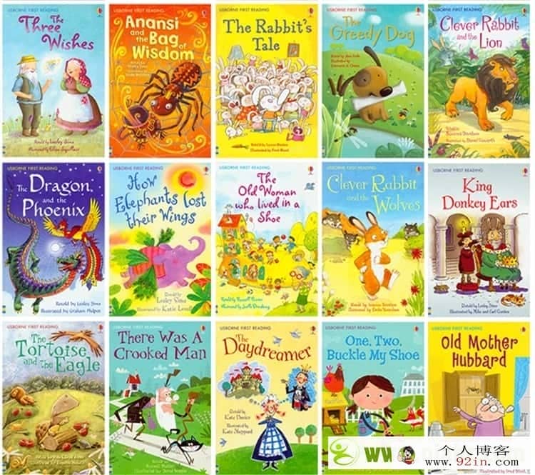 Usborne镇社之宝著名分级读物《My First Reading Library（我的第一个图书馆》50册绘本+音频