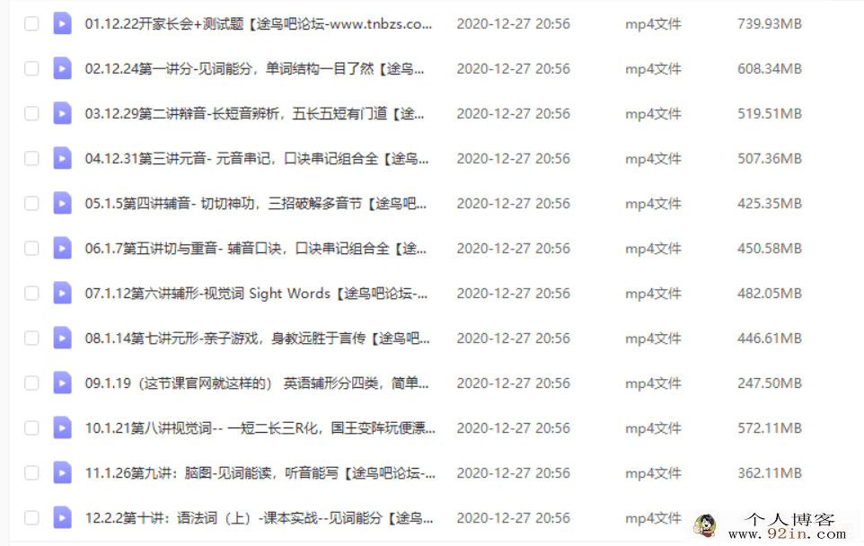 GT课堂 英语拼读教程 Tyger趣拼综合课完结百度云下载