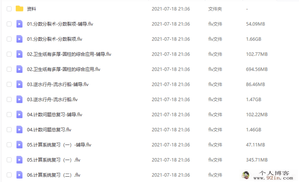 一鸣 2020春 六年级数学目标A+班（15讲带讲义）百度云下载