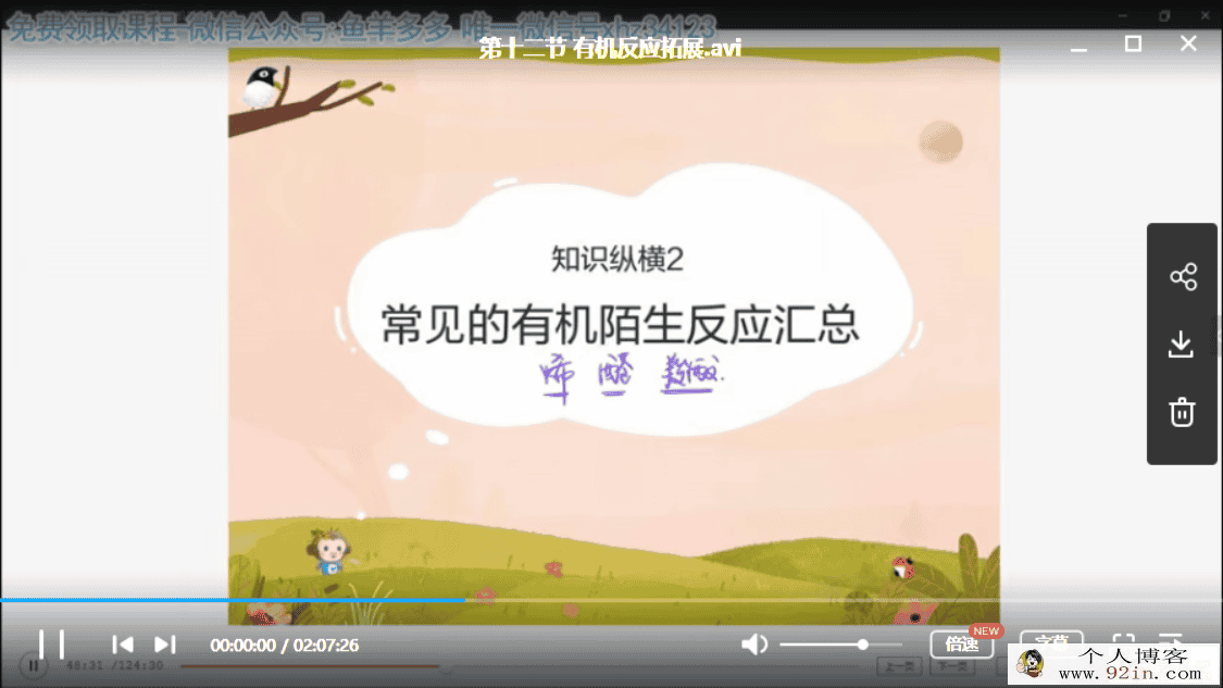 2019yfd 高二化学春季班 李宵君 百度云下载