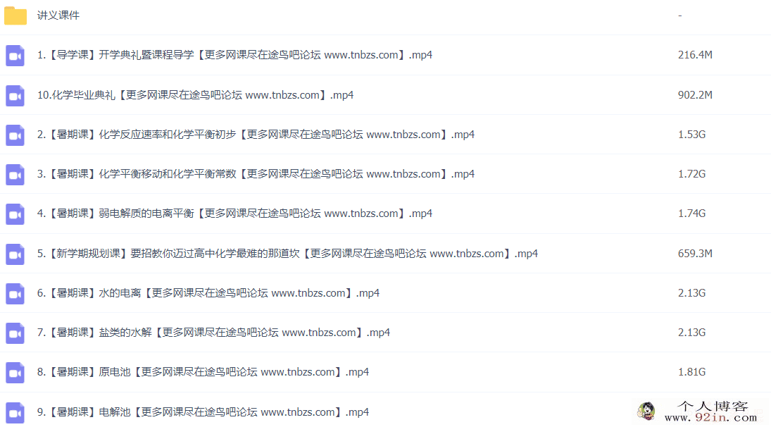 铁健栩 2020暑假 高二化学暑假系统班 10讲完结带讲义