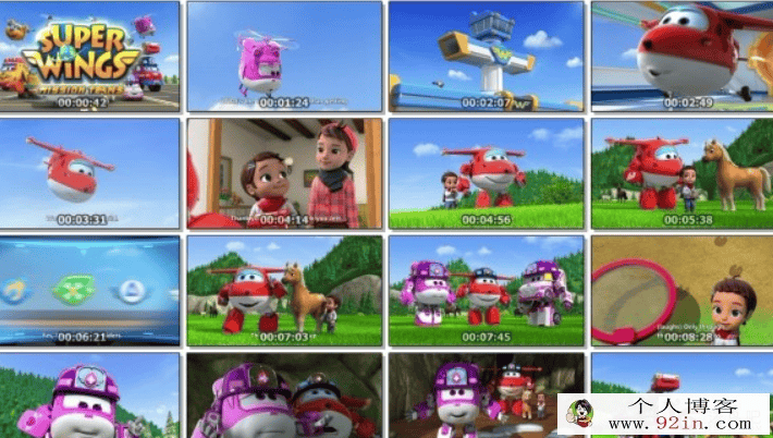 超级飞侠 Super Wings 1-4季英文版全（英文字幕)百度云下载
