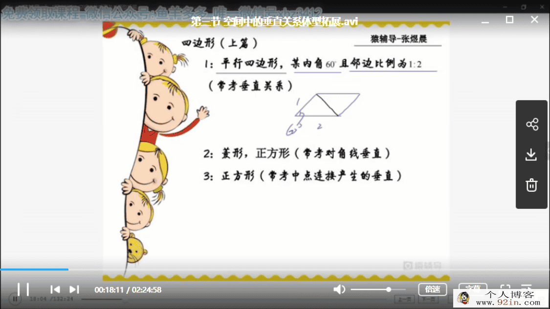 yfd-张煜晨-高二数学秋季班（视频+讲义）百度云下载