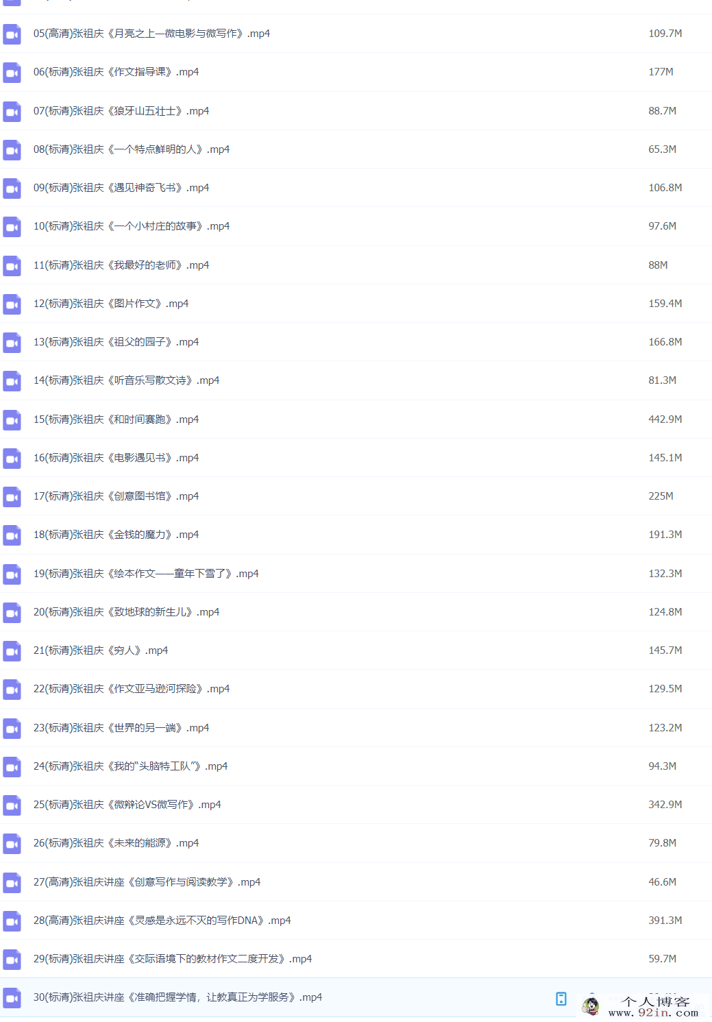 名师优课系列 语文名师课堂张祖庆35讲专辑