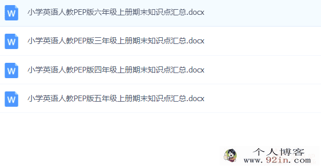 小学期末急救锦囊之小学英语-百度云下载