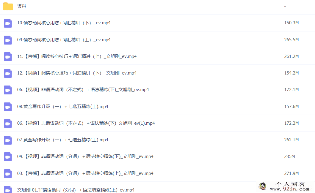 文煦刚 2022春季 高一英语春季尖端班 春季班更新12讲