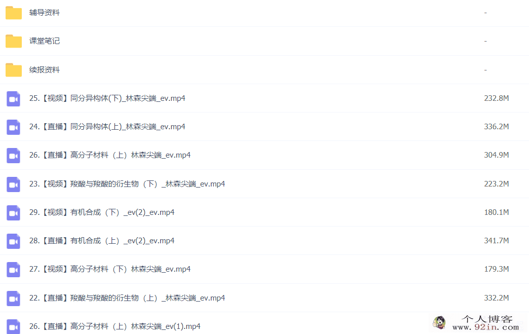 林森 2022春季 高二化学春季尖端 更新29节