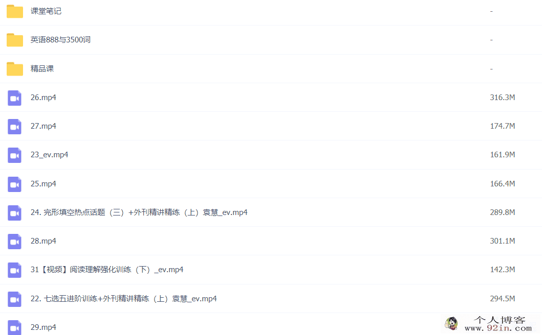 袁慧 2022春季 高二英语春季尖端班 更新31节