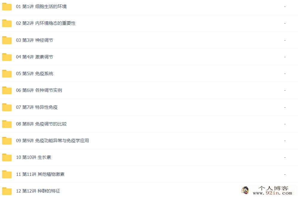万门中学 高中生物必修三基础+串讲 33讲带讲义