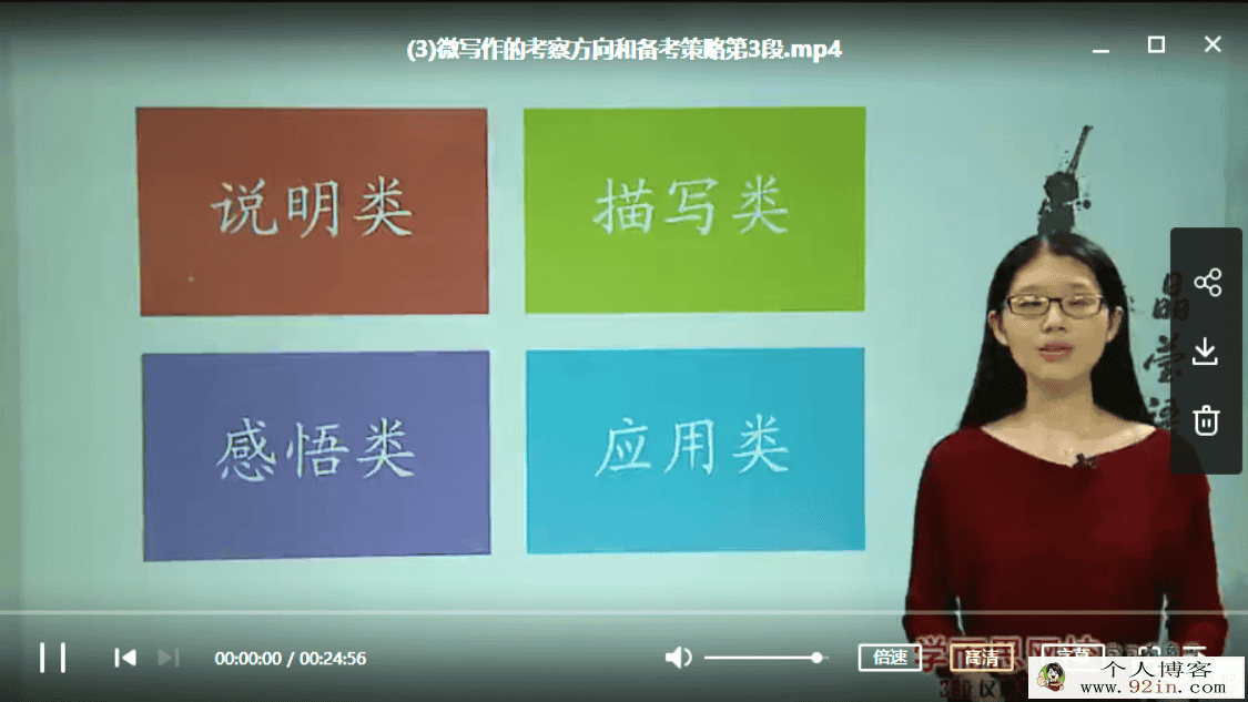 学而思网校 吕晶莹 目标高考作文一类文必备技巧全掌握 ...