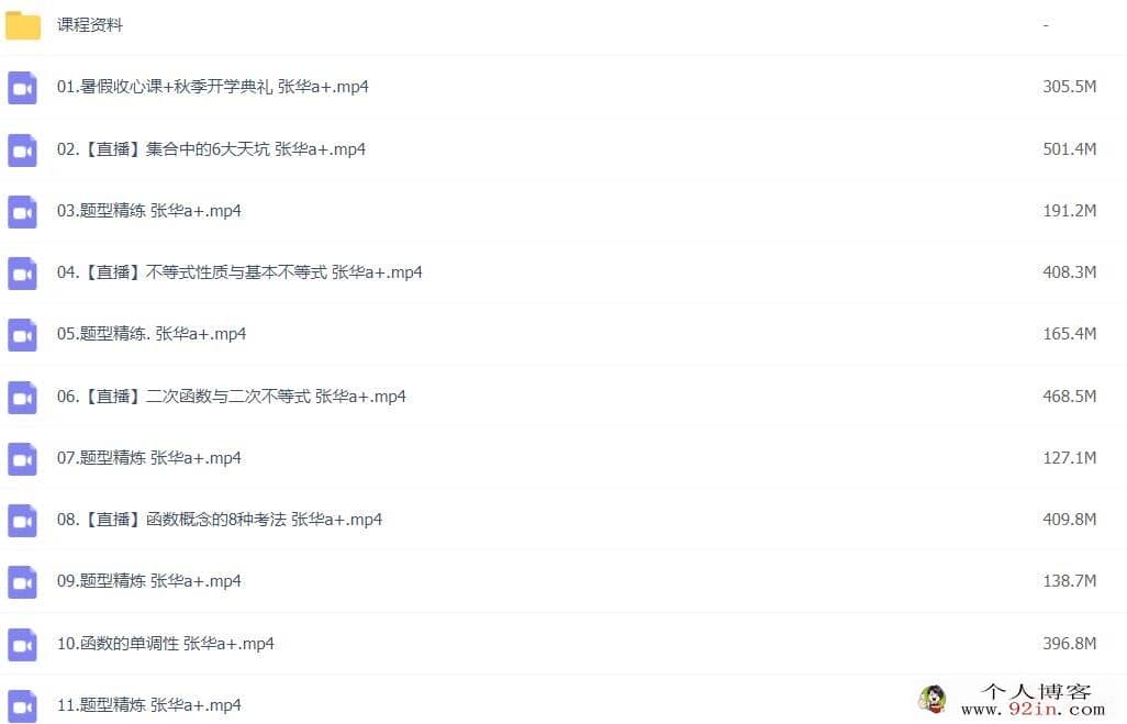 张华 2022秋 高一数学秋季尖端班更新19讲