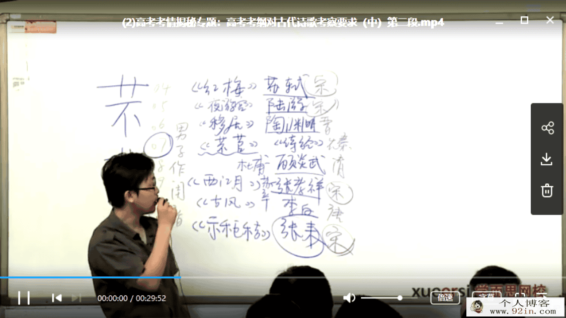 学而思高三语文 高考语文复习一二三轮课程合集百度云下载