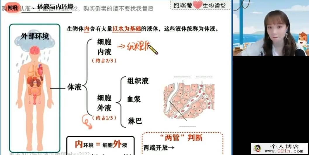 段瑞莹 2022秋 高二生物秋季系统班 15讲完结百度网盘分享
