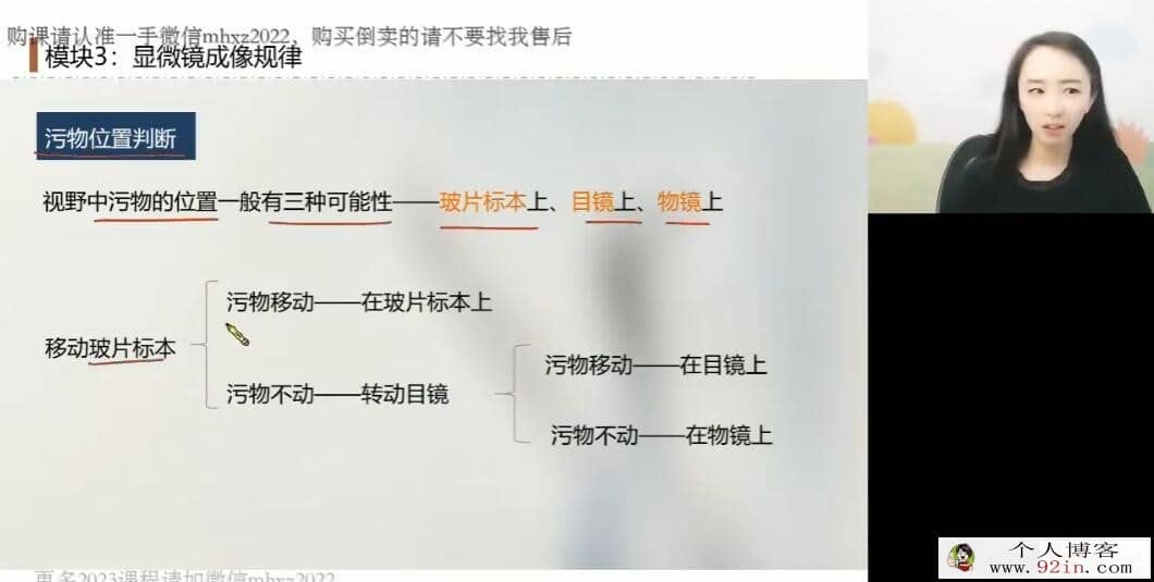 马阳洋2022秋 高一生物必修一秋季系统班 15讲完结 百度网盘分享