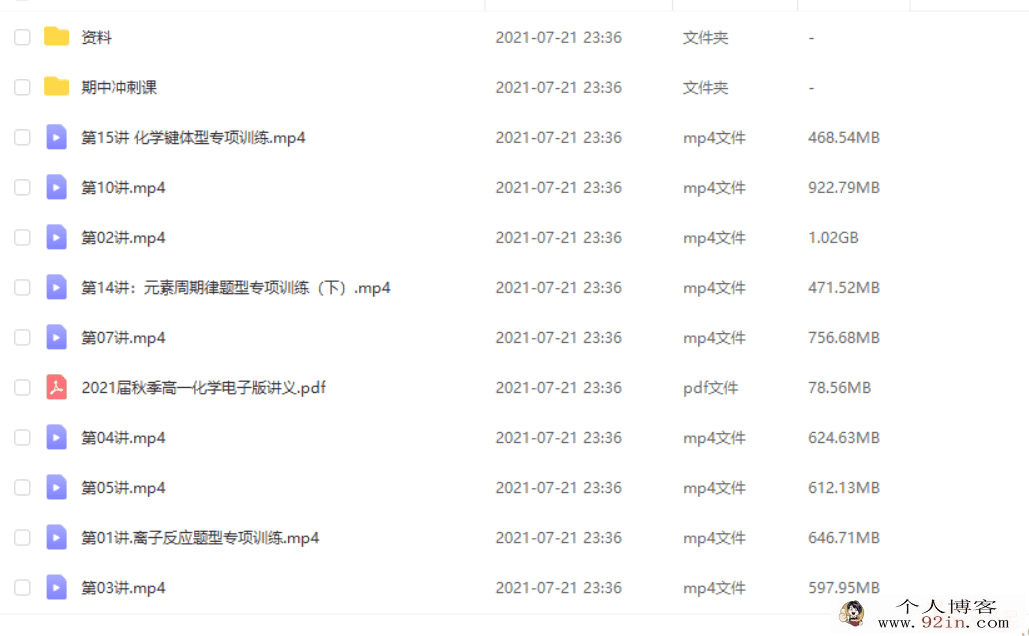 高途课堂 高一化学 吕子正-（15完结）百度云下载