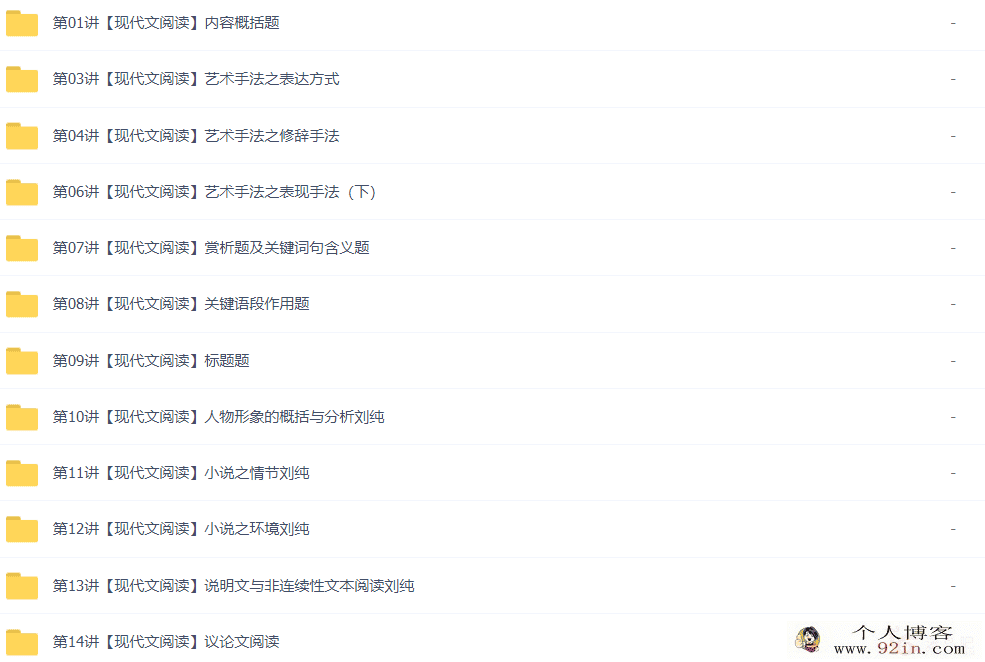重点中学语文应试指南50讲视频课程带讲义