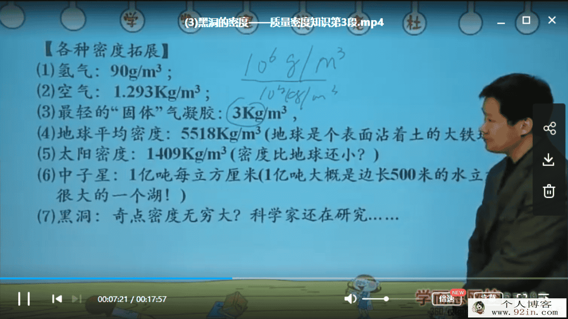 学而思网校 初一物理兴趣预备班年卡（杜春雨，16讲）√