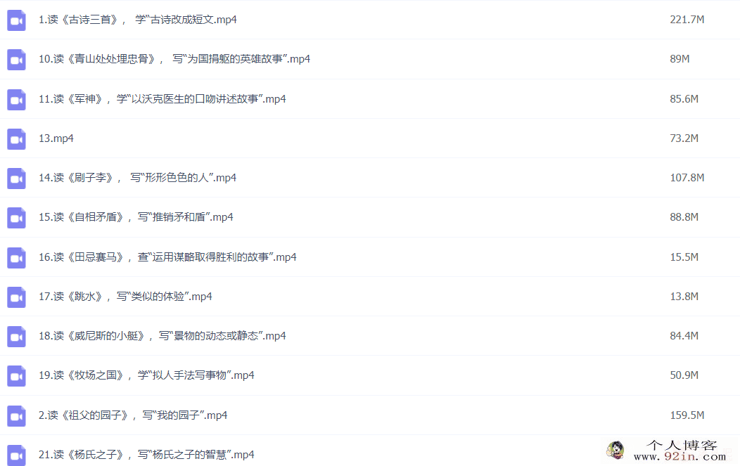 课文里的写作密码5年级下册 22讲带讲义