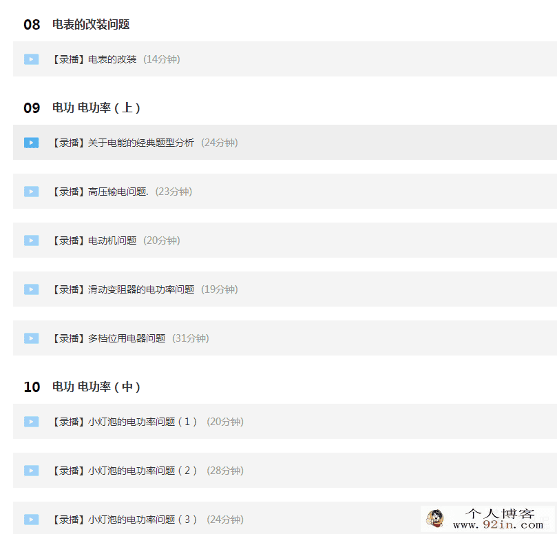 物理高分—初中物理电学专题突破 百度云已失效