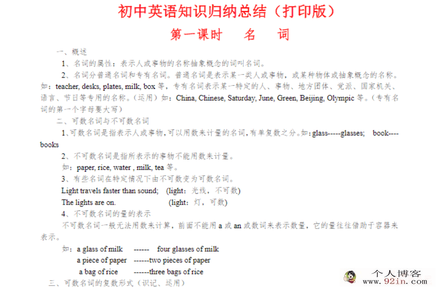 初中各科知识点归纳总结大全9科全百度云下载