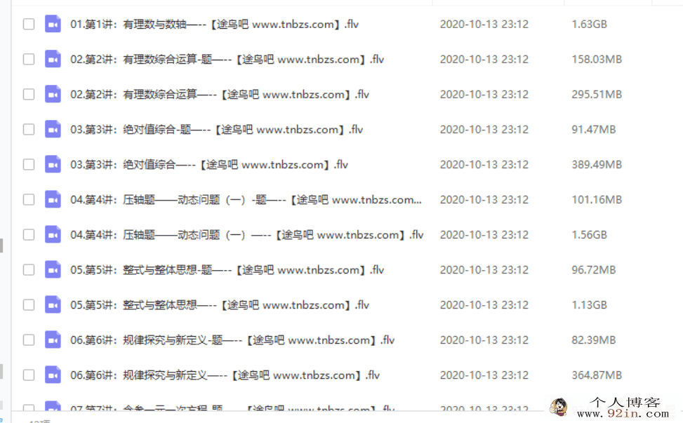 某而思 朱韬 2019秋季 初一数学直播箐英班（15讲带讲义）...