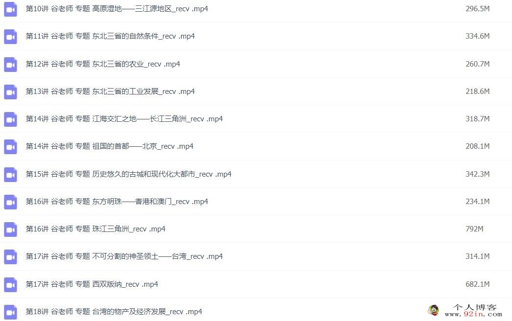 简单学习网 初二地理同步提高上下学期53讲 百度网盘分享
