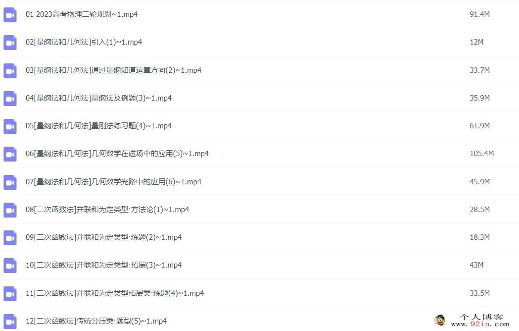 王羽2023年高考物理二轮复习寒春联报考点综合类题型突破直播课更新7讲 百度网盘下载