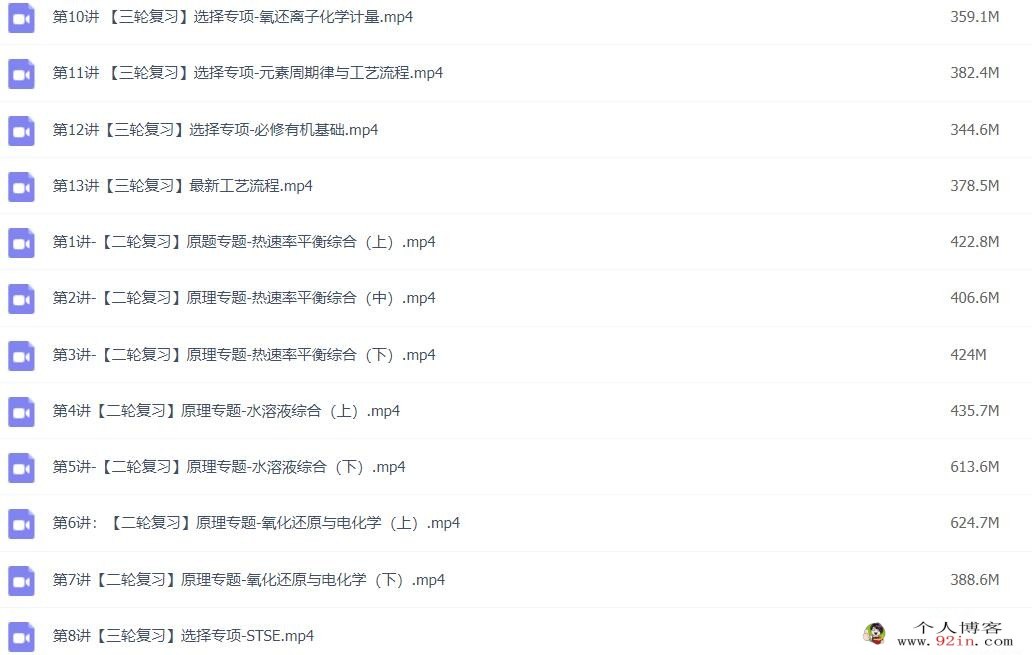 吕子正2023年高考化学二轮复习寒春联报春季班更新13讲 百度网盘分享