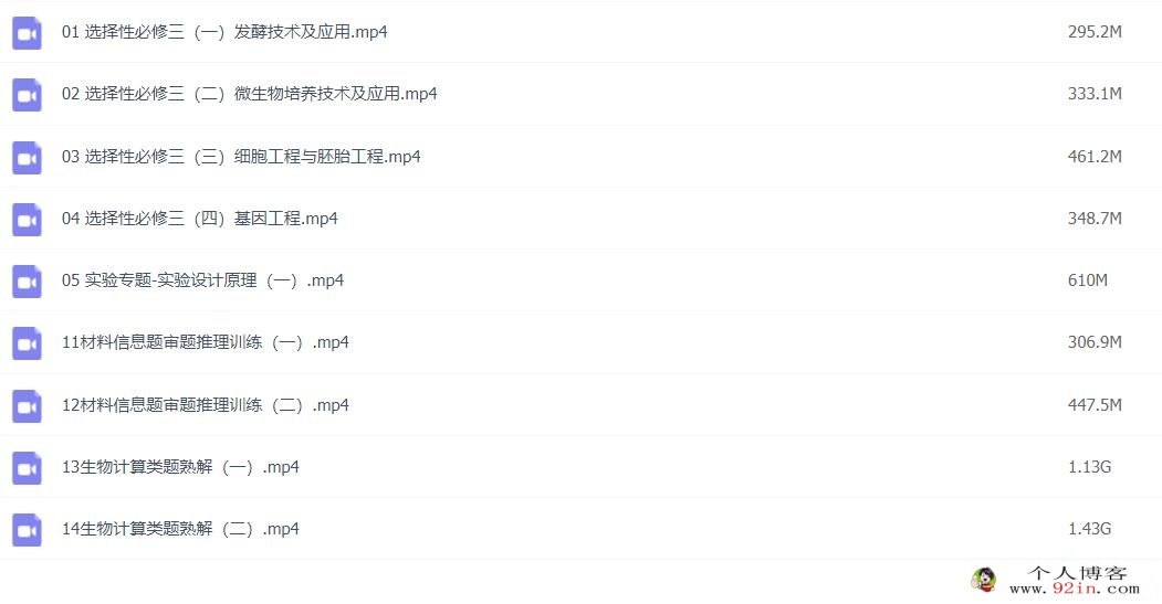 任春磊2023高考生物一至五阶段复习联报 四阶段更新6讲 百度网盘下载